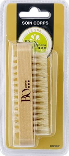 Brosse à Ongles en Bois - BO LE SPA - Marron - Synthetic Fibers - Rectangulaire - 1 Unité