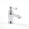 Milano Elizabeth Traditional Mono Bathroom Basin Mixer Tap Lever Handle - Chrome White