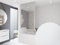 KSHANDEL24 Basic DUSCHROLLO 160x240 cm PEVA Milky Stone TRANSPARENT Optik! Shower Rollo Curtain!