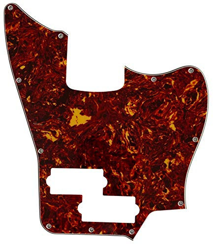Passend für Squier Jaguar Bass-Gitarren-Schlagbrett (4-lagige rote Schildkröte)