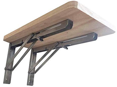 YUANP Hängende Wand Klapptisch Drop Leaf Wandmontage Computertisch Holz Material Multifunktionsmontierte Werkbank,OneColor-50X30
