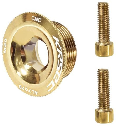 MiOYOOW Fahrrad Kurbelschraube, M18/M20 Crank Bolt MTB Kurbel Schraube Aluminiumlegierung Fahrrad Kurbelarm Befestigungsbolzen