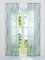 HeichkelL 2-TLG Voile Schiebegardine Flächenvorhänge mit Wellendruck Transparente Dekogardinen inkl. Klettband und Befestigungszubehör Grau 2X 57x145 cm