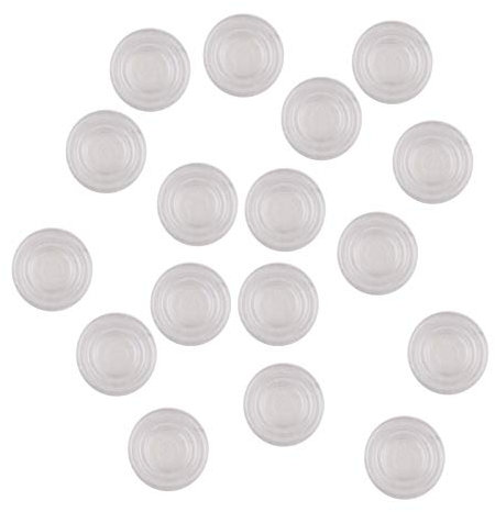 50pcs Pare-Chocs de Dessus de Table en Verre, tampons en Caoutchouc disques en Plastique pour Dessus de Table en Verre, Pare-Chocs adhésifs Ronds Transparents