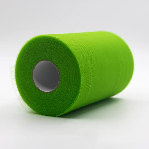 91m x 15 cm! Tüll Roll Spool Stoff für Handwerk Dekorationen Tutu Hochzeiten Kostüme Röcke Partys Geschenk Schleife Babyparty, viele Farben erhältlich. (Hellgrün)
