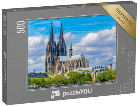 puzzleYOU: Puzzle 500 Teile „Prachtvoller Dom in Köln, Deutschland“ – aus der Puzzle-Kollektion Kirchen, Kölner Dom