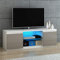 Panana Grey/White TV Unit Cabinet Stand for 55Inch Tv's Modern Storage Sideboard with 2 Doors (Grey/White)