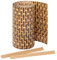 Jardinion Sichtschutzstreifen Rattan Optik 250 x 19cm Hellbraun inkl. 2 Befestigungsclips Sichtschutz Rattan, Balkon Sichtschutz, Terrassen- und Gartenzaun Sichtschutz