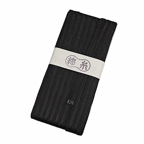 DerShogun Tsuka Ito Griffband aus Japan 4m Schwarz Baumwolle