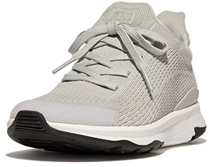 Fitflop Women's Vitamin FFX Knit Sports Sneakers, Tiptoe Grey Mix, 6 UK