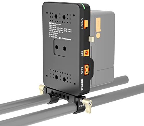 Eachshot Zgcine Vp-1 Vm-Vp1 Kit1 V-Mount Battery Plate, Power Supply Splitter W/Standard V-Lock Für Bmpcc 4K/6K, Red, Canon DSLR Kameras, Camcorder