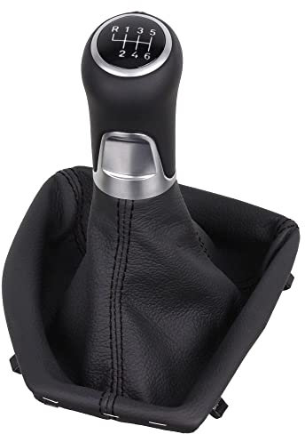 ICT Schaltknauf 3ANW Schaltsack Schaltmanschette Leder kompatibel mit: BMW X1 E84 2009 – 2015 / F48 2015 -> Ersatzteil (BMW X1 E84 2009 – 2015, ohne LED, 6-gang)
