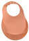 BÉABA, Bavoir pour Bébé en Silicone Imperméable, Tour de cou ajustable, Large poche rattrape aliments, Souple, Léger, Ultra doux, Facile à nettoyer, Terracotta