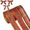 NAUZE 18 Yards Tartan Wired Ribbon Christmas Plaid Check Wired Edge Ribbon Gingham Ribbon for Wreaths Bows Xmas Tree Decoration