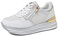 QUEEN HELENA Scarpe da Ginnastica Casual Leggere Plateau Sneakers Platform Zeppa Comode Donna X28-61 (X28-32 Bianco, Numeric_39)