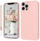 KPPIT Silicone Case Compatible with iPhone 12 Pro 6.1 inch protective case, Ultra Slim Soft Gel Anti-Scratch,Microfiber Lining,Rubber Shockproof Case Cover for iPhone 12 Pro Pink