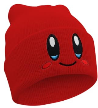 JILANI HANDICRAFT Kid-by Beanie für Erwachsene, Anime-Hut, Zubehör, Kawaii, Rot/Ausflug, einfarbig (Getaway Solids), MEDIUM