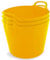 Neat Plastics 42L Flexi Tubs 3 Pack - Versatile Large Garden Tubs with Handles, Heavy Duty, Ideal Bath & Flexi Bucket, Durable Flexible Bucket for Home & Garden (Yellow)