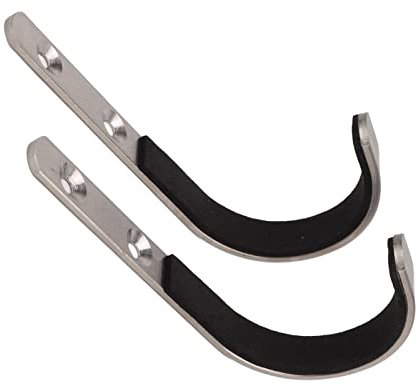 VGEBY 2PCS Wandhalterung Kleiderbügel Lagerregal J Haken für Bogenschießen Bogen mit Weicher Polsterung Jagdausrüstung