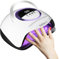Ruspela 300W UV Nail Lamps for Gel Nails LED Polish Dryer with Phone Holder 72 Beads Nail Curing Lamp with LCD Display Auto Sensor 4 Timer Setting Detachable Nail Dryer for Beginners Home Salon Use