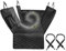 GFFGGFGH Funda Coche Perros Asiento Trasero,para BYD Atto 3.Cuenta con una Ventana de visualización con Cremallera y Rejilla Cuadrada.,Black