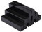 Worown 6 Stück Kartenhalter Acryl, Tischkartenhalter, Fotohalter, Menükartenhalter, Postkartenhalter für Heim, Kaffeebar, Laden, Hochzeits und Postkarten Dekoration (Schwarz -10 x 3 x 2 cm)