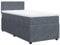 vidaXL Boxspringbett, Einzelbett mit Matratze Matratzenauflage, Bettgestell mit Lattenrost Kopfteil, Polsterbett Bett für Schlafzimmer, Dunkelgrau 90x200cm Samt