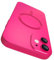 VCGFJD Magnetic for iPhone 12 Case with Camera Lens Protector [Compatible with Magnetic], Matte Metallic Lustre Slim Soft TPU Bumper Shockproof Phone Case for iPhone 12 6.1 - Hot Pink