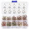 Lyeteung 140 Pezzi 10 Dimensioni 5-14mm Fascette Stringitubo a Molla Kit, Fascette Stringitubo a Molla per Tubo del Carburante, Morsetti a Molla per Tubo dell'acqua, Oro