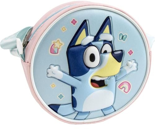 CERDÁ LIFE'S LITTLE MOMENTS Bluey 3D Tasche für Kinder, Kinderhandtasche mit Bluey Design, leichte Umhängetasche für Mädchen, praktische Freizeittasche für Alltag, Ausflüge und Geschenkideen