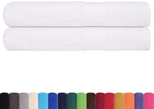 vidaXL Saunatücher FROGN 2 STK. Weiß 80x200 cm 360 g/m²