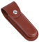 Fodero per Coltellino Tascabile, 15,5x5,3 cm Portacoltelli in Pelle Fodero per Coltelli Portatile per Cintura per Ciclismo All'Aperto Escursionismo, Alpinismo, Campeggio (Marrone)