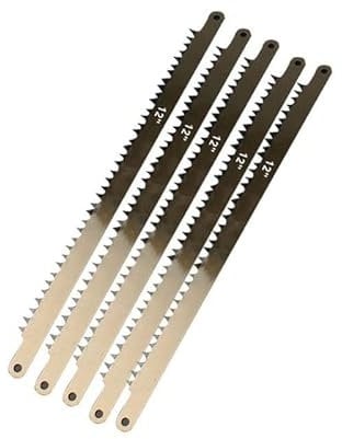 5PCS 12 Hacksaw Replacement Blades 4TPI for Cutting Fresh Green Wood