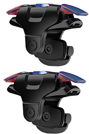 Mobiler 1 Gamecontroller aus Spielauslöser Kunststoff Paar für Smartphones | Schwarz, Einfache Montage, Tragbares Handy Gaming Zubehör, Verbessert das Spielerlebnis ohne Beeinträchtigung Seitlicher