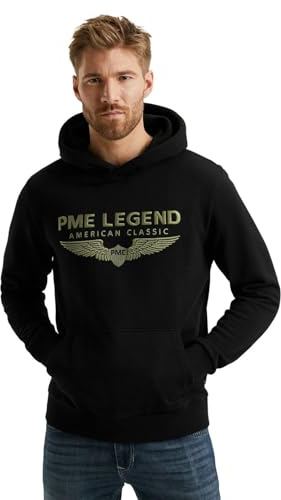 PME Legend Herren Kapuzenpullover Hoodie Hooded Soft Terry with Logo Regular Fit