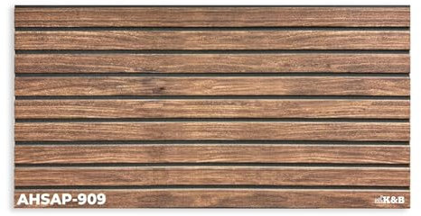 K&B Panels 3D Wall Panels, Realistic Wood Effect Styrofoam Wall Panelling Kit, Lightweight, Easy to Install, Dual Insulation to Reduce Acoustic Noise, Indoor & Outdoor (Brown) (10 Panels)