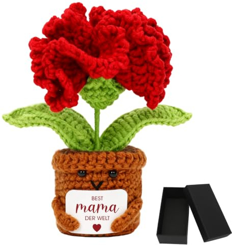 Besondere Mutter Geschenk Nelken, Muttertagsgeschenk für Mama, Gehäkelte Blumen Geschenke für Frauen, Geburtstagsgeschenk Mama