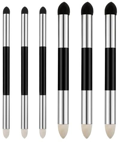 6 Pcs Oil Pastel Tools Blending Sticks, Dual Tip Reusable Sketch Rubbing Sponge Brush for Artist Professional Sketch Drawing for Students Beginners Lightening and Highlight