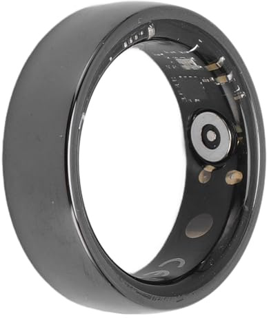Syrisora Smart Ring, NFC 5ATM IP68 Wasserbeständiger Multi-Sportmodus-Schrittzähler, Leichte Keramik, mit Magnetischer Aufladung, für den Täglichen Gebrauch (13 ID: 22,2 mm/0,87 Zoll, Umfang: 69,7