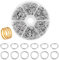 PandaHall 304 Edelstahl Jump Ring, 600pcs offene Jump Ringe 8mm O Ring für Ohrring Armband Halskette Anhänger Schmuck DIY Craft Making