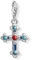 Thomas Sabo Damen Charm-Anhänger Ethno Kreuz Charm Club 925 Sterling Silber 1466-335-7
