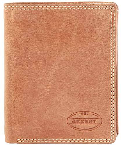 Akzent Herren - Geldbörse aus Echtleder Portemonnaie Format 12 x 9 cm 3000071