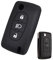 Funda de silicona para llave de coche con 3 botones para Citroën C2, C3, C4, Picasso, Xsara, C5, C6, C8, mando a distancia plegable