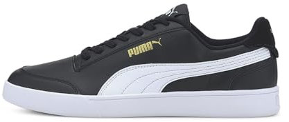 PUMA Shuffle, Sneaker Unisex-Adulto, Black White Team Gold, 44 EU