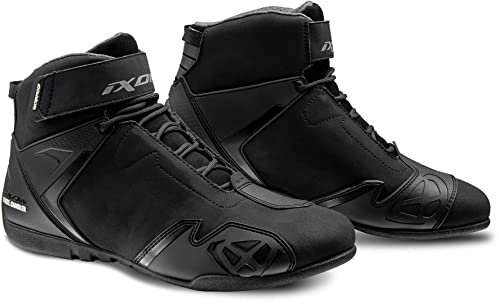 Ixon Gambler WP Scarpe da moto (Black/White,44)