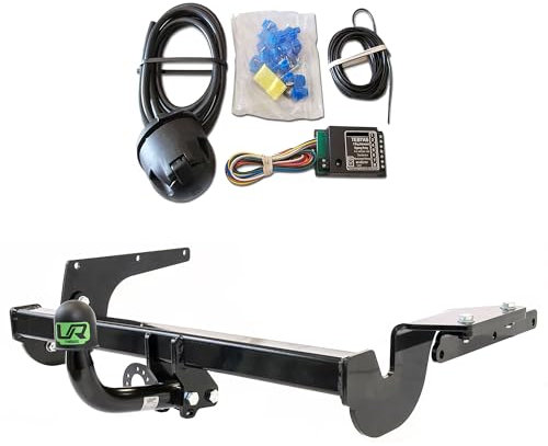 Umbra Rimorchi Starre Anhängerkupplung, 12 N, 7-Wege-Bypass-Relais, kompatibel mit Chevrolet Captiva 07104/F