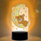 DIY 5D Diamond Painting Kit LED Dekoratives 7 Farbe Licht Diamond Painting Nachtlichter DIY Handarbeit Nachtlampe 5D Full Drill Crystal Drawing Kit Nachtlicht für Heimtextilien Geschenke-Mondbär