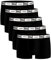 Everlast 5 er Pack Boxer Short Slip Men Herren Unterhose Pant Unterwäsche, Farbe:301 - White/Black, Bekleidungsgröße:M