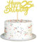 Blumomon 3 Pack Happy 25th Birthday Cake Toppers Gold Glitter Happy 25 Birthday Cupcake Topper 25 Birthday Cake Decoration for Cheers to 25 Birthday Party Decoration