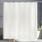 YISURE Rideau de Douche Crème 200 x 220, Grand Rideau de Bain en Polyester avec Ourlet lesté Tissu Hydrofuge